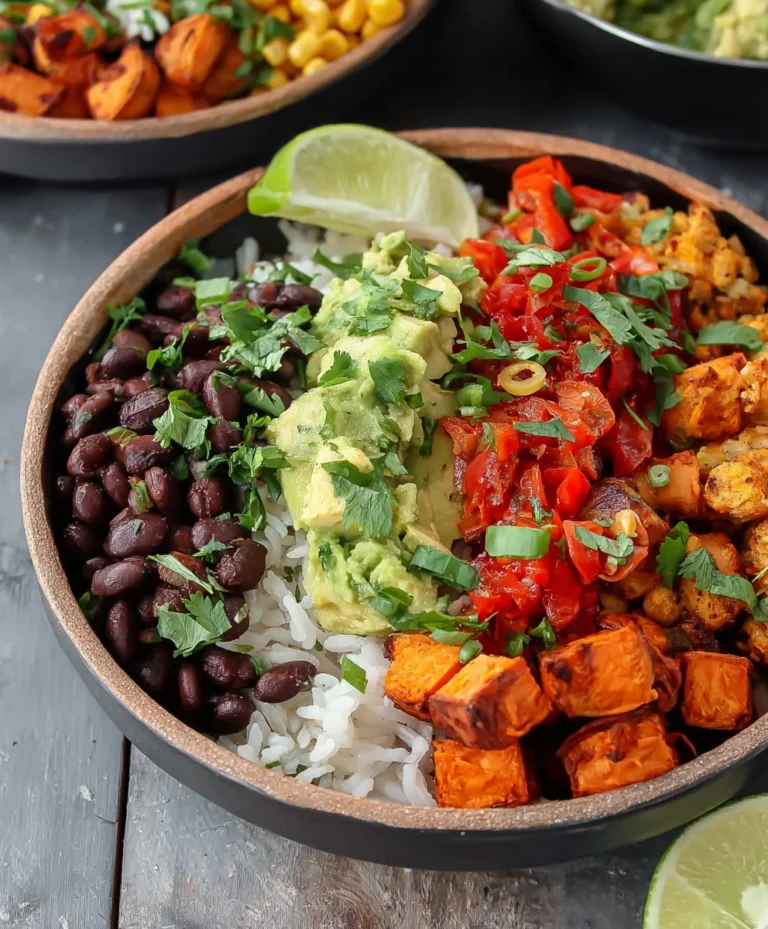 Vegan Burrito Bowls – Black Bean Sweet Potato GF