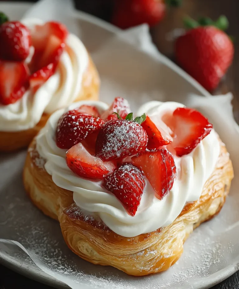 Strawberry Cream Danish Recipe – Easy & Delicious Treat