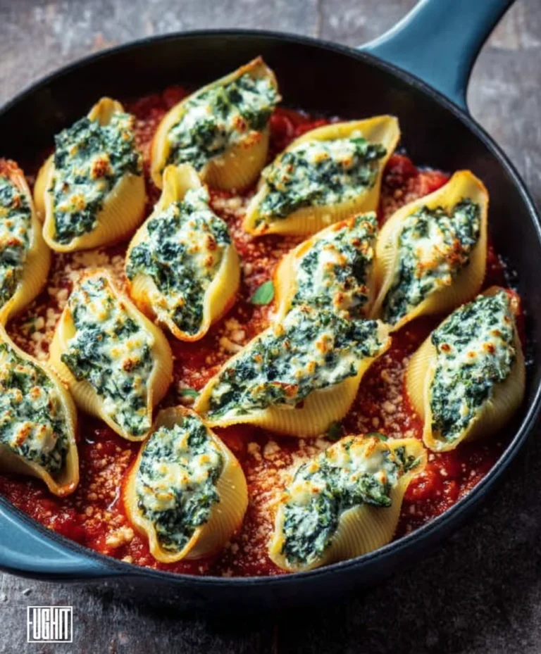 Spinach Ricotta Stuffed Shells – Easy & Delicious