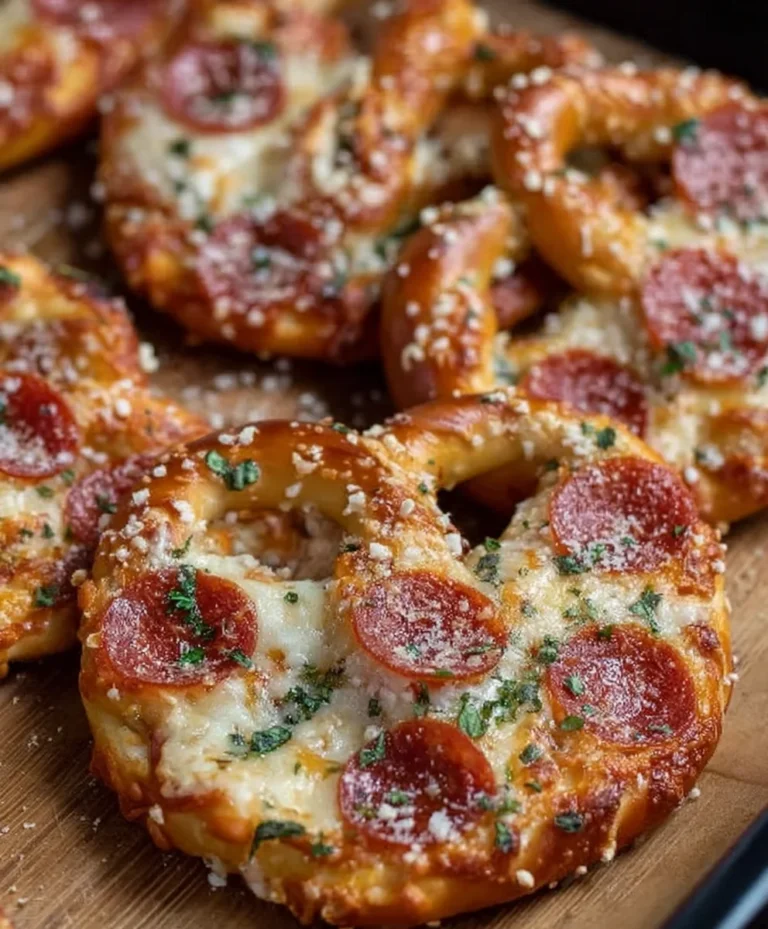 Garlic Butter Beef Beef Pepperoni Pizza Pretzels