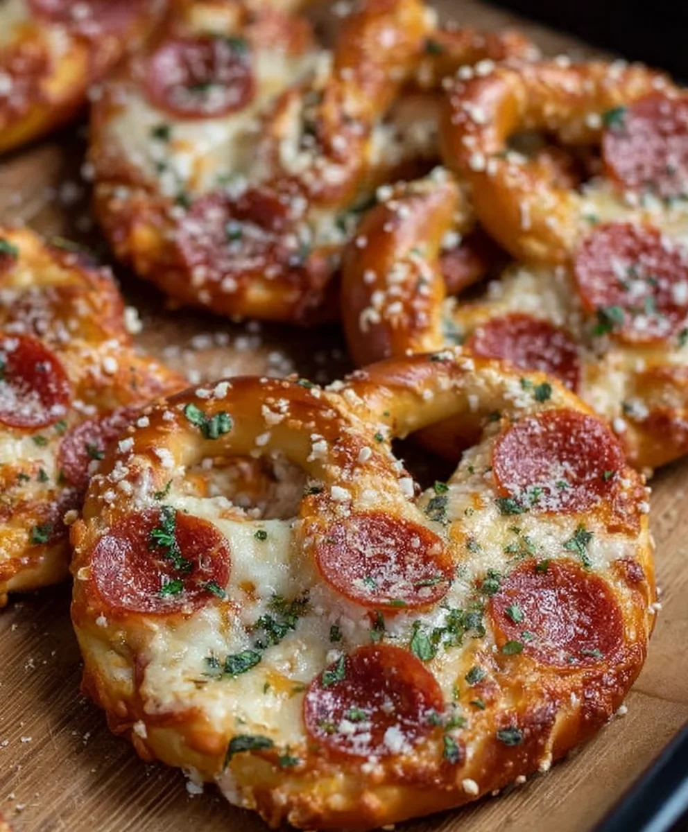 Garlic Butter Beef Beef Pepperoni Pizza Pretzels