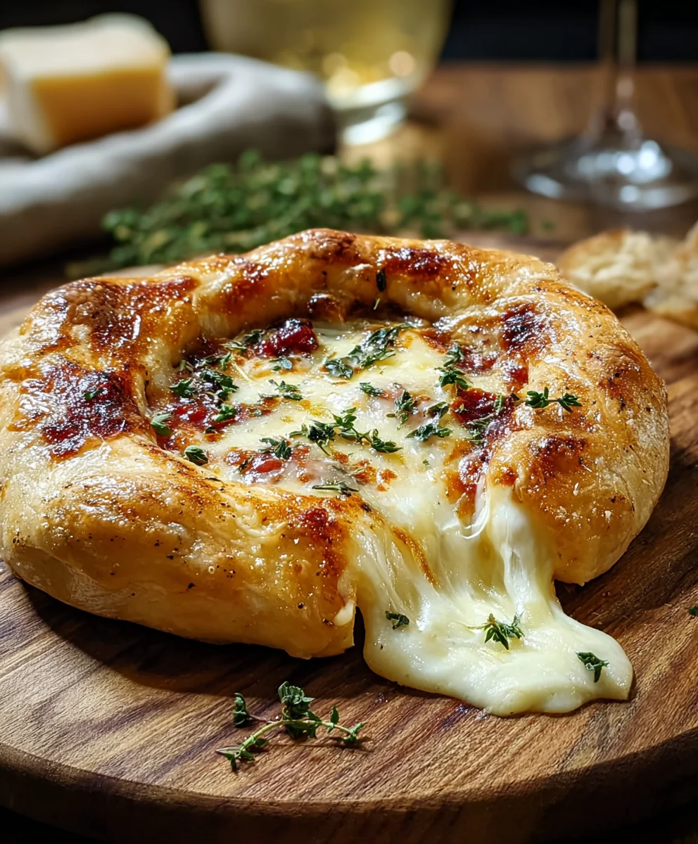 Stuffed Brie Cheese Pizza Recipe - Easy & Delicious