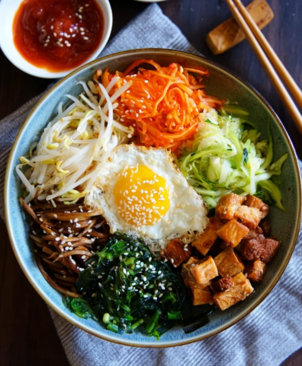 Easy Vegan Bibimbap Recipe- Delicious & Healthy Bowl