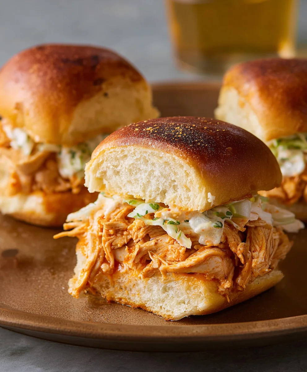 Easy Buffalo Chicken Sliders- Crowd-Pleaser Recipe