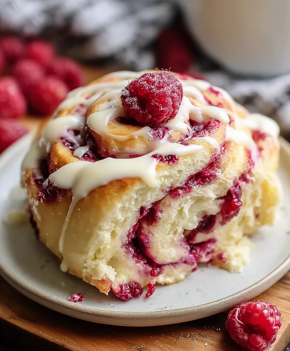 White Chocolate Raspberry Rolls - Easy Sweet Treat