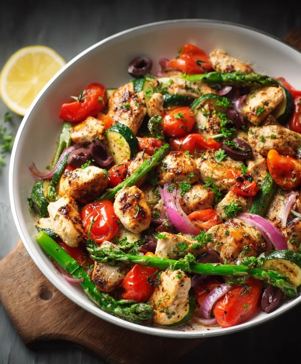 Easy Mediterranean Chicken Stir Fry - Quick Healthy Meal