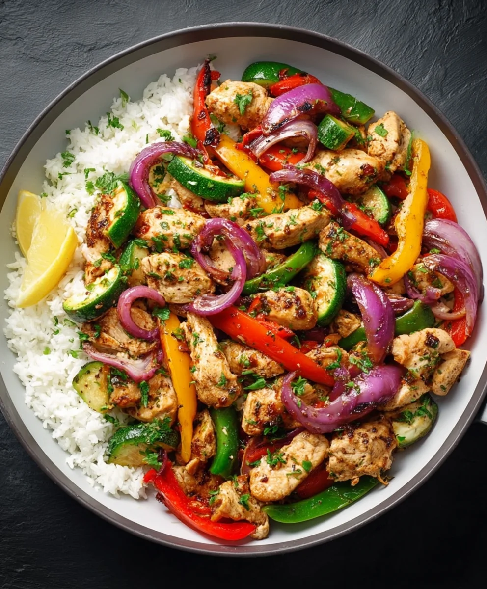 Easy Mediterranean Chicken Stir Fry - Quick Healthy Meal