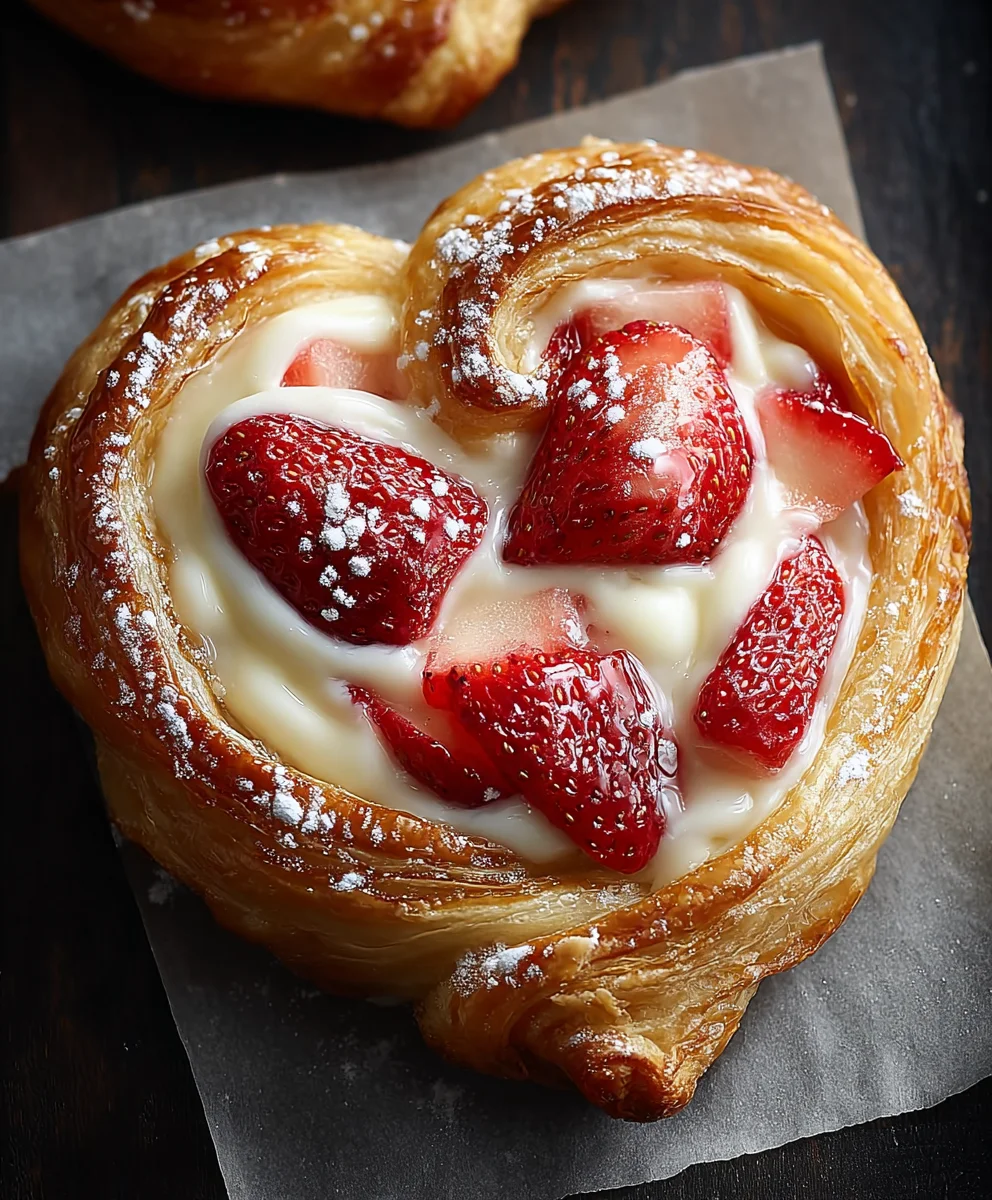 Strawberry Cream Danish Recipe - Easy & Delicious Treat