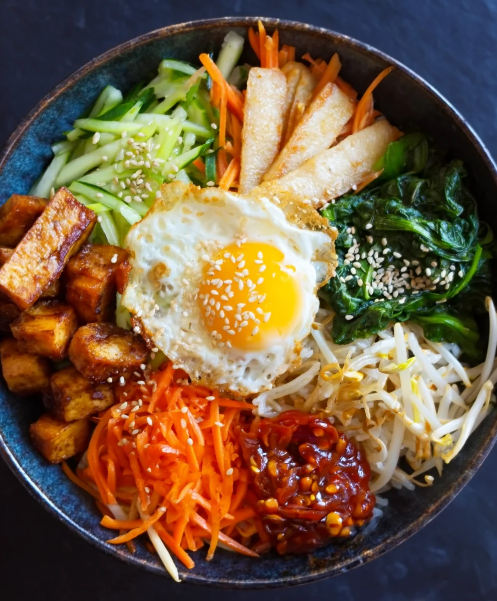 Easy Vegan Bibimbap Recipe- Delicious & Healthy Bowl