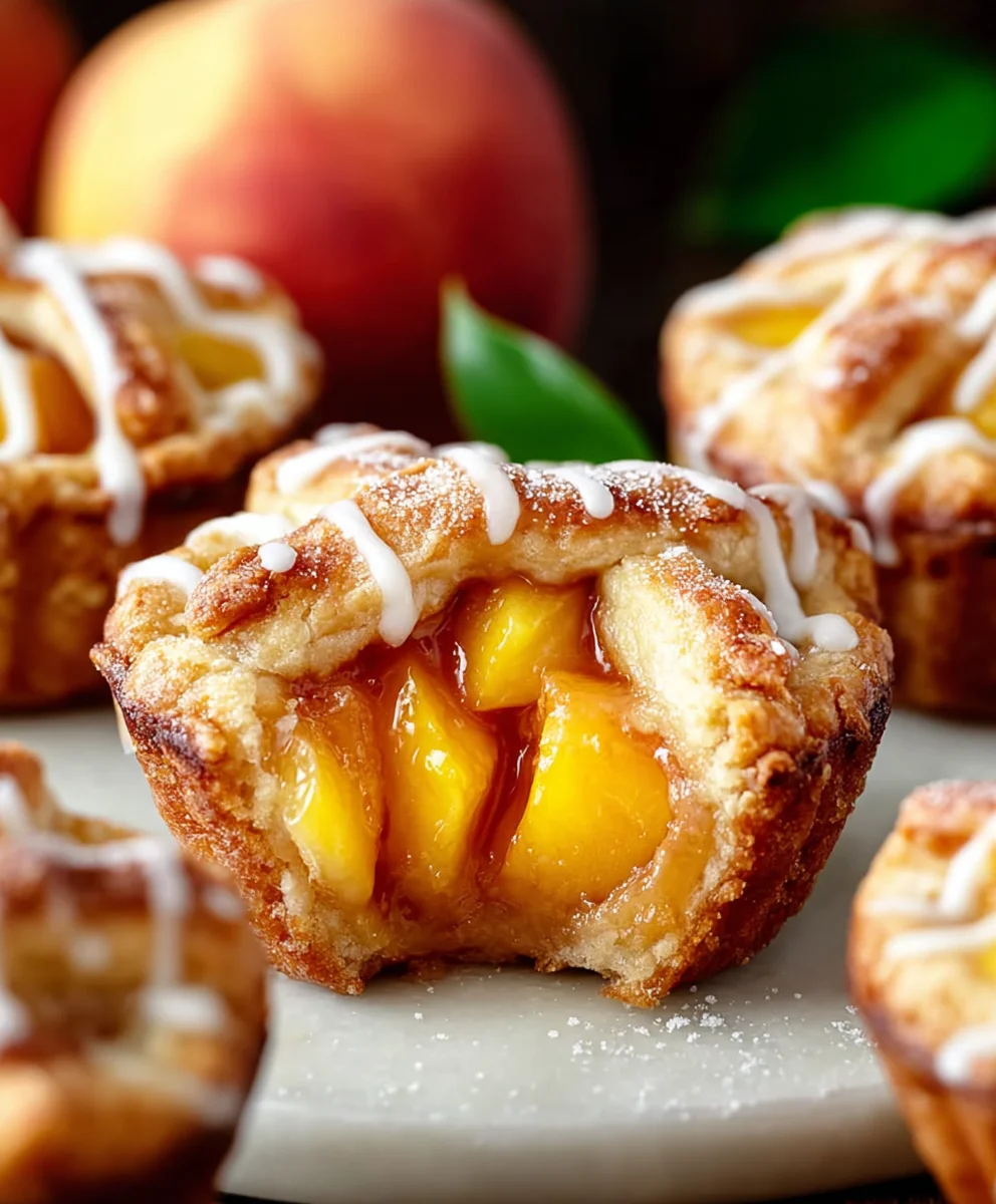 Sweet Mini Peach Pies - Easy Homemade Dessert
