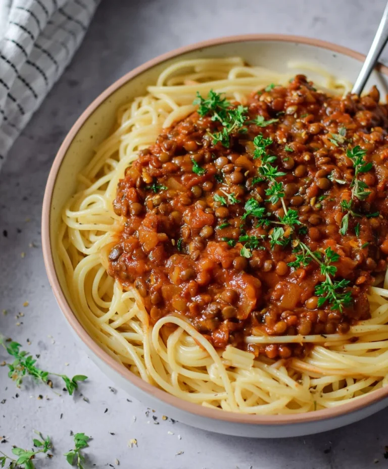 Hearty Vegan Bolognese- Rich Plant-Based Comfort Food