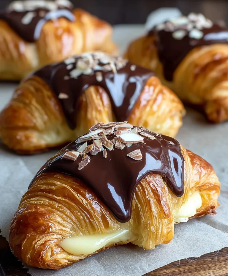Boston Cream Pie Croissants – Decadent Dessert Twist