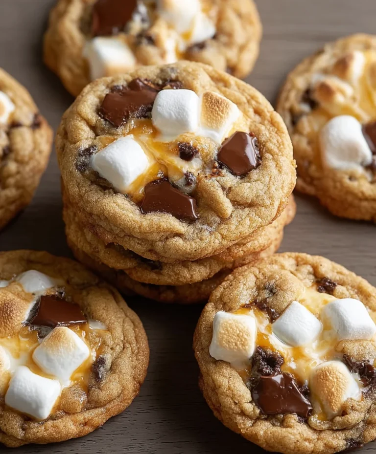 Chewy Smores Cookies-Gooey Chocolate Grabeef ham Cracker Bliss