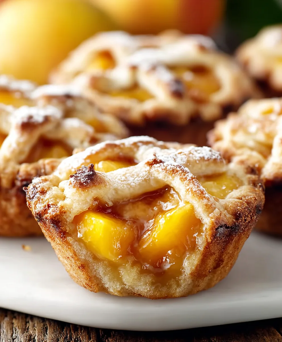 Sweet Mini Peach Pies - Easy Homemade Dessert