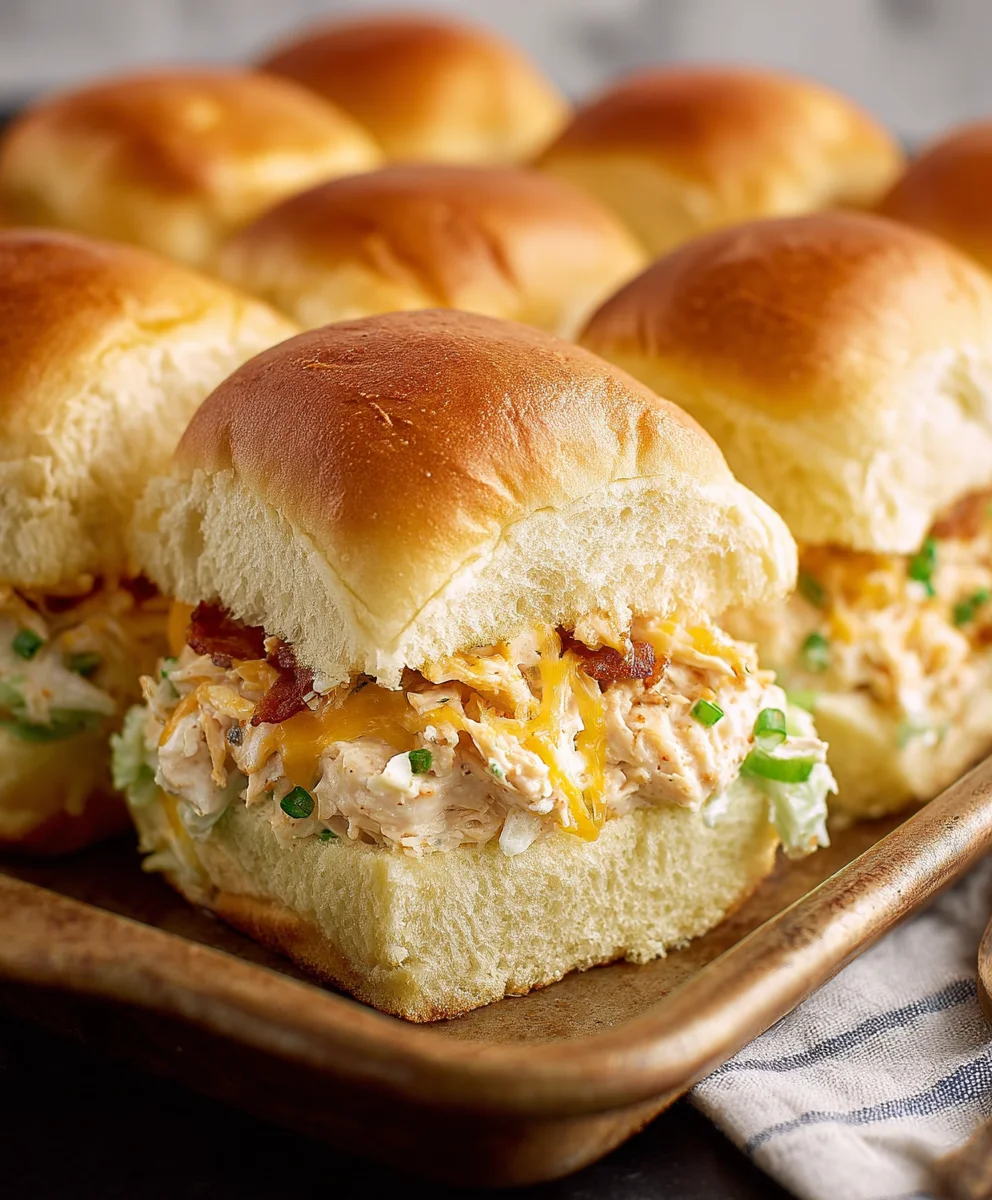 Easy Crack Chicken Sliders - Hawaiian Roll Recipe