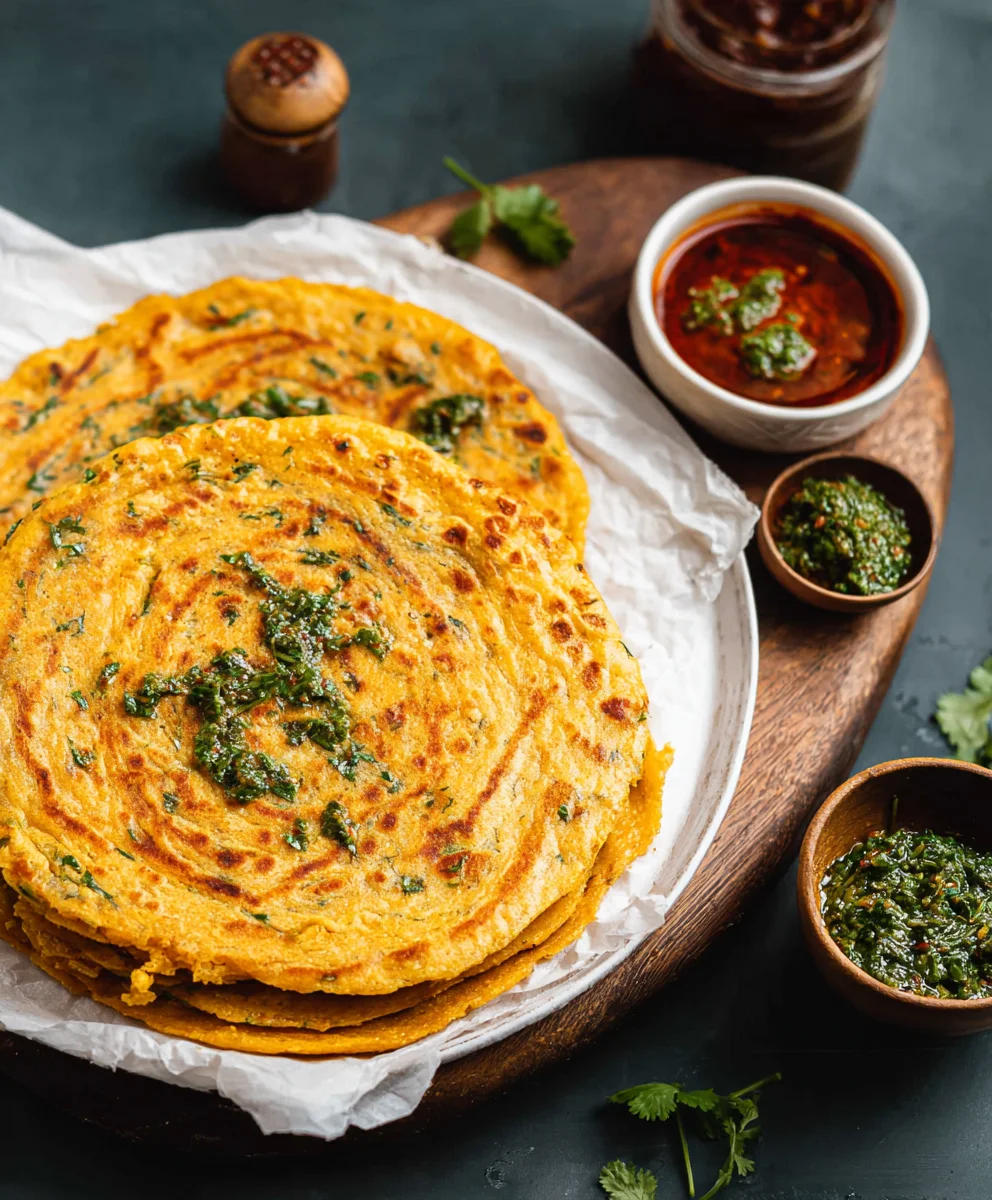 Masoor Dal Chilla Recipe - Savory Red Lentil Pancakes