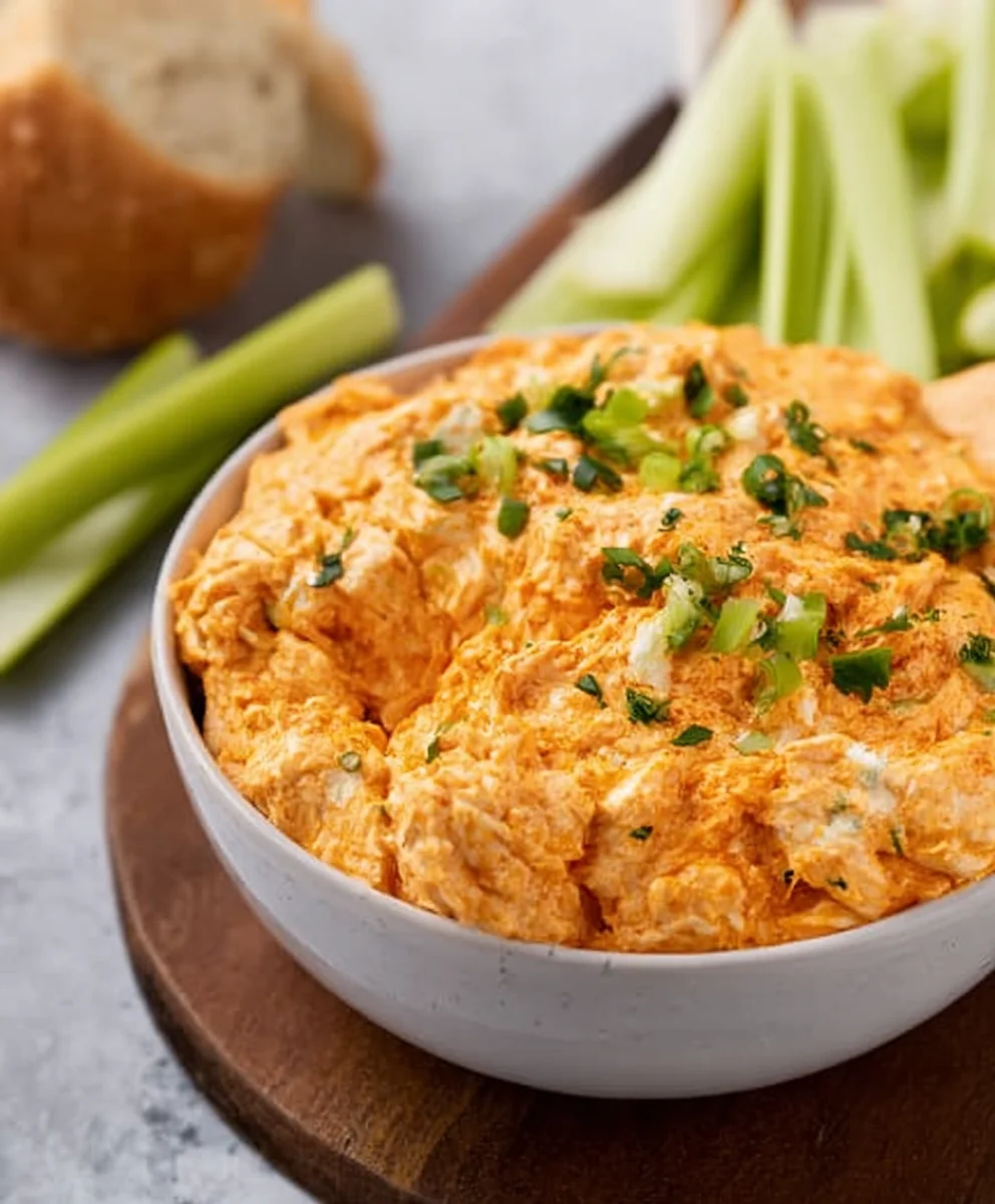 Easy Crockpot Buffalo Chicken Dip-Party Favorite