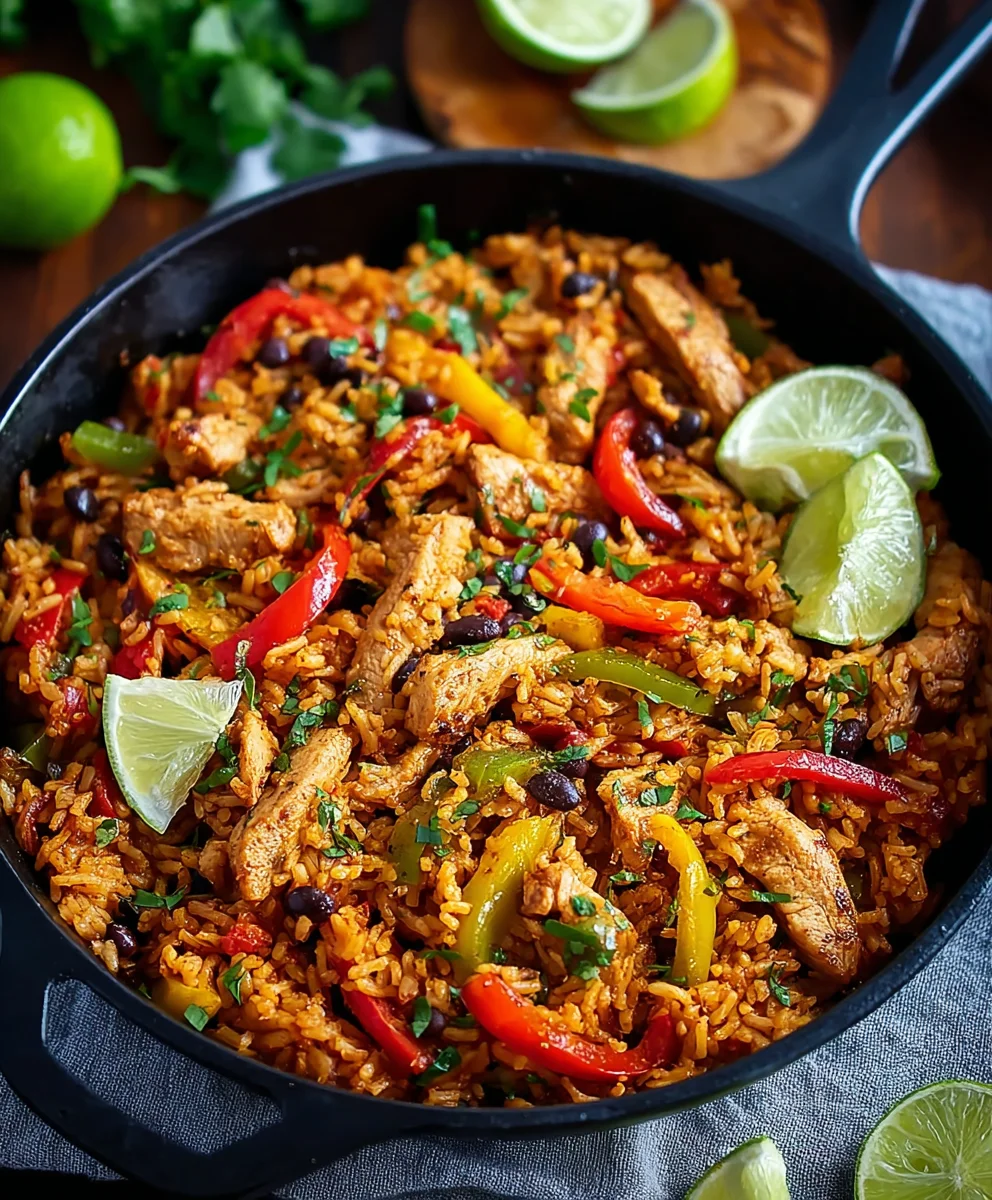 Easy One-Pan Fajita Beef Rice Bowls
