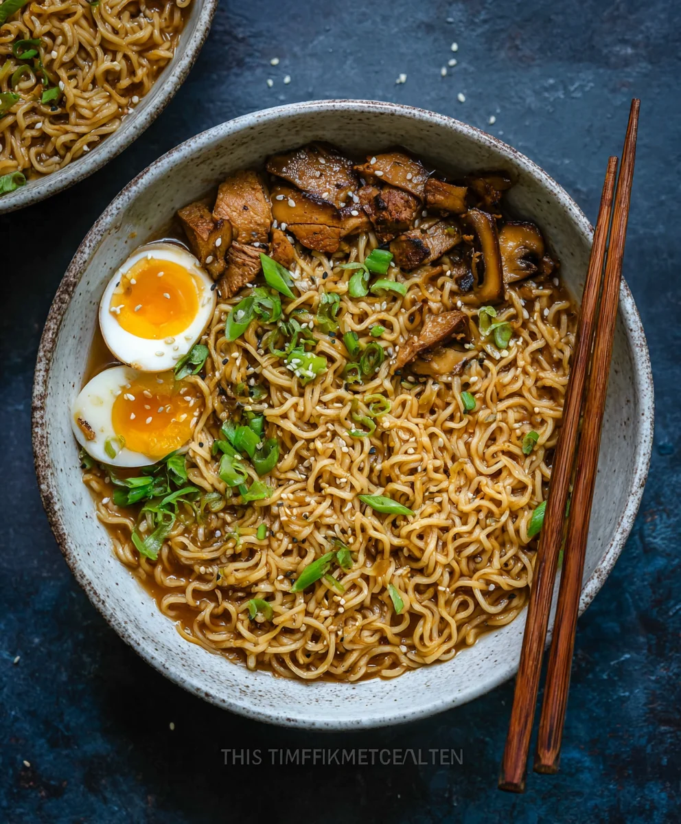 Easy Saucy Ramen Noodles Recipe-Quick & Delicious Beef Bowls