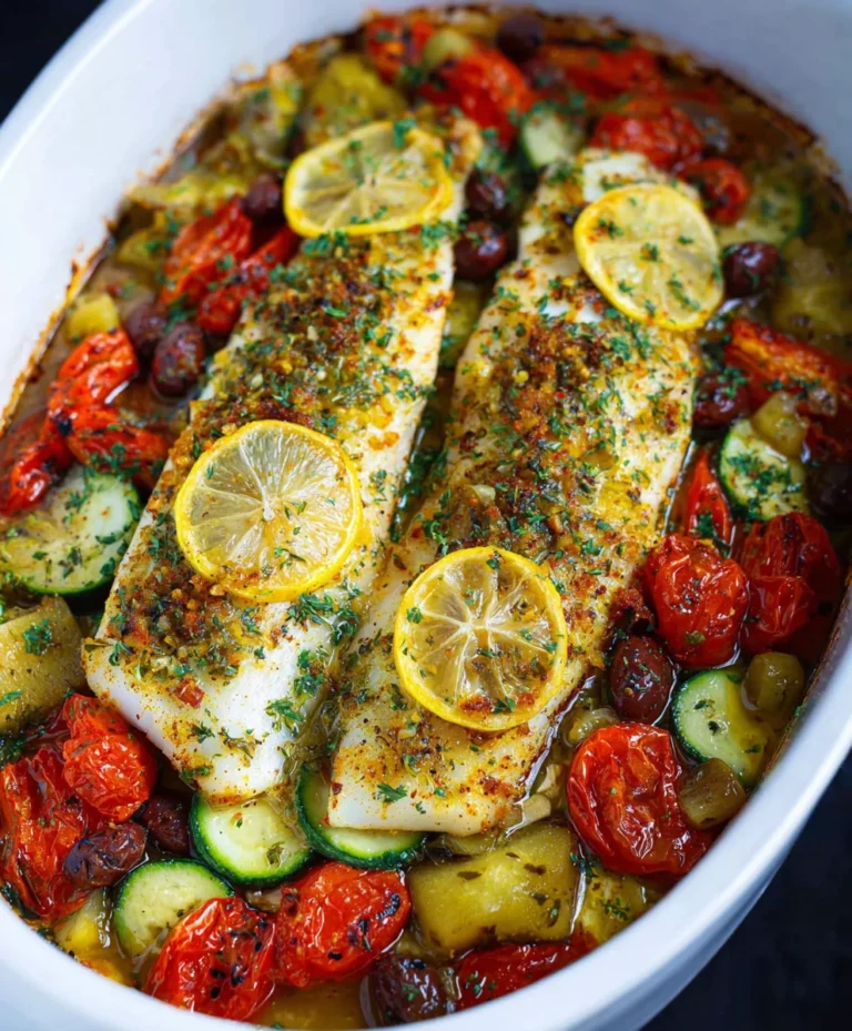 Easy Mediterranean Baked Fish Recipe – Quick & Delicious