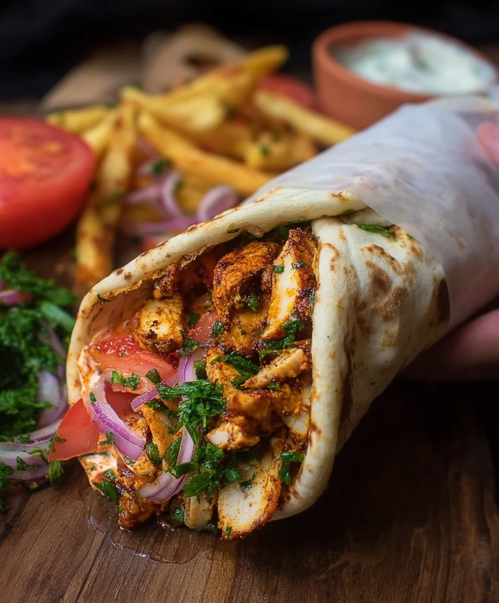 Authentic Chicken Shawarma Wrap Recipe Easy & Delicious
