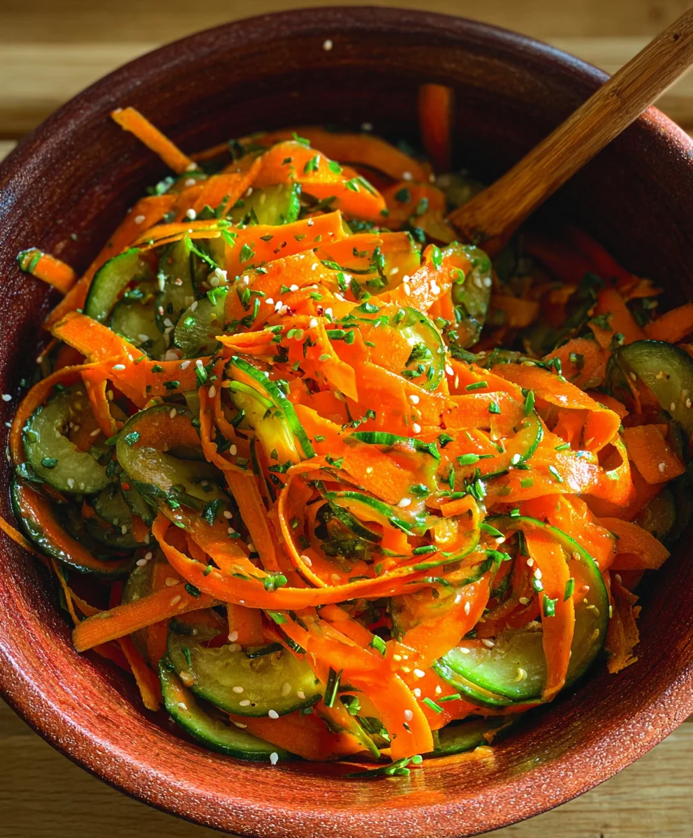 Easy Cucumber Carrot Salad Recipe – Refreshing & Healthy