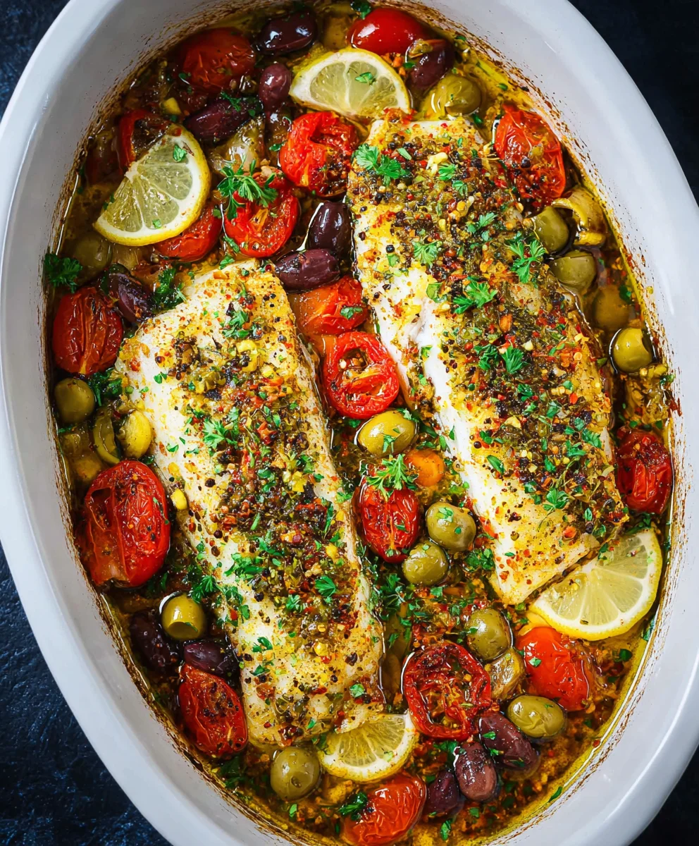 Easy Mediterranean Baked Fish Recipe - Quick & Delicious