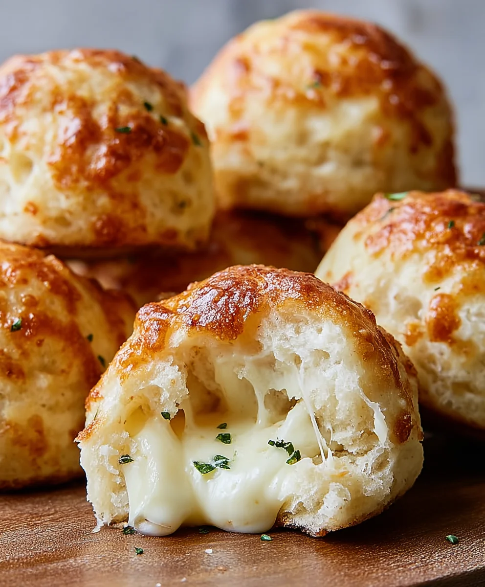 Gooey Mozzarella Biscuit Bombs- Easy Cheesy Bites