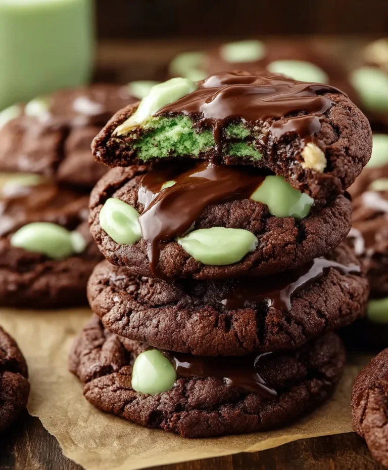 Easy Grasshopper Cake Mix Cookies-Quick Dessert