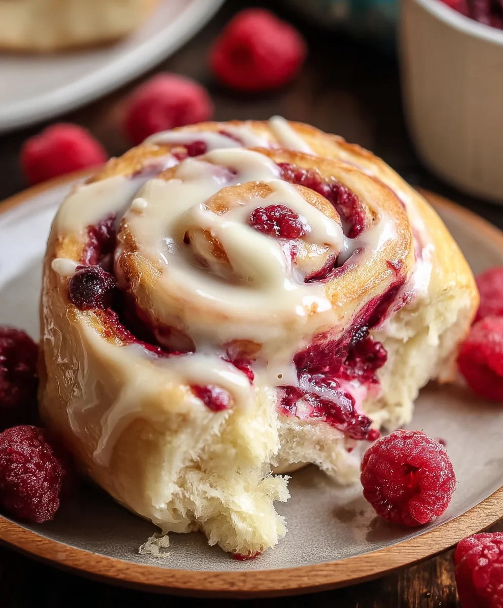 White Chocolate Raspberry Rolls - Easy Sweet Treat