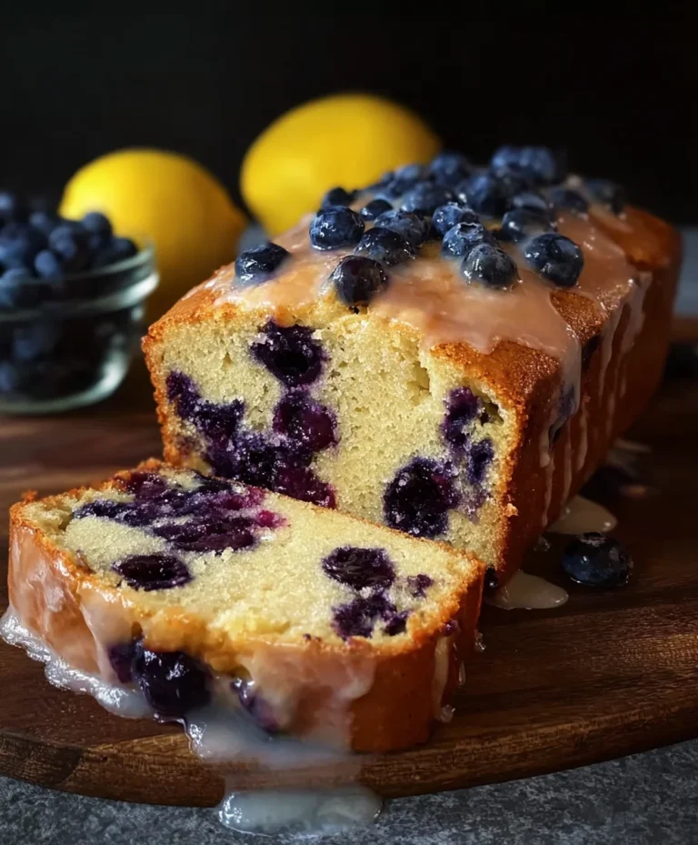 Easy Lemon Blueberry Loaf Recipe-Bright & Moist