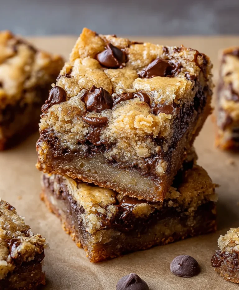 Easy Banana Chocolate Chip Cookie Bars-Best Recipe