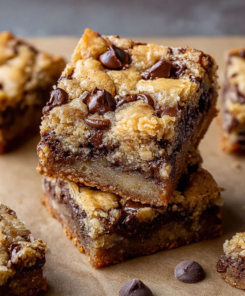 Easy Banana Chocolate Chip Cookie Bars-Best Recipe