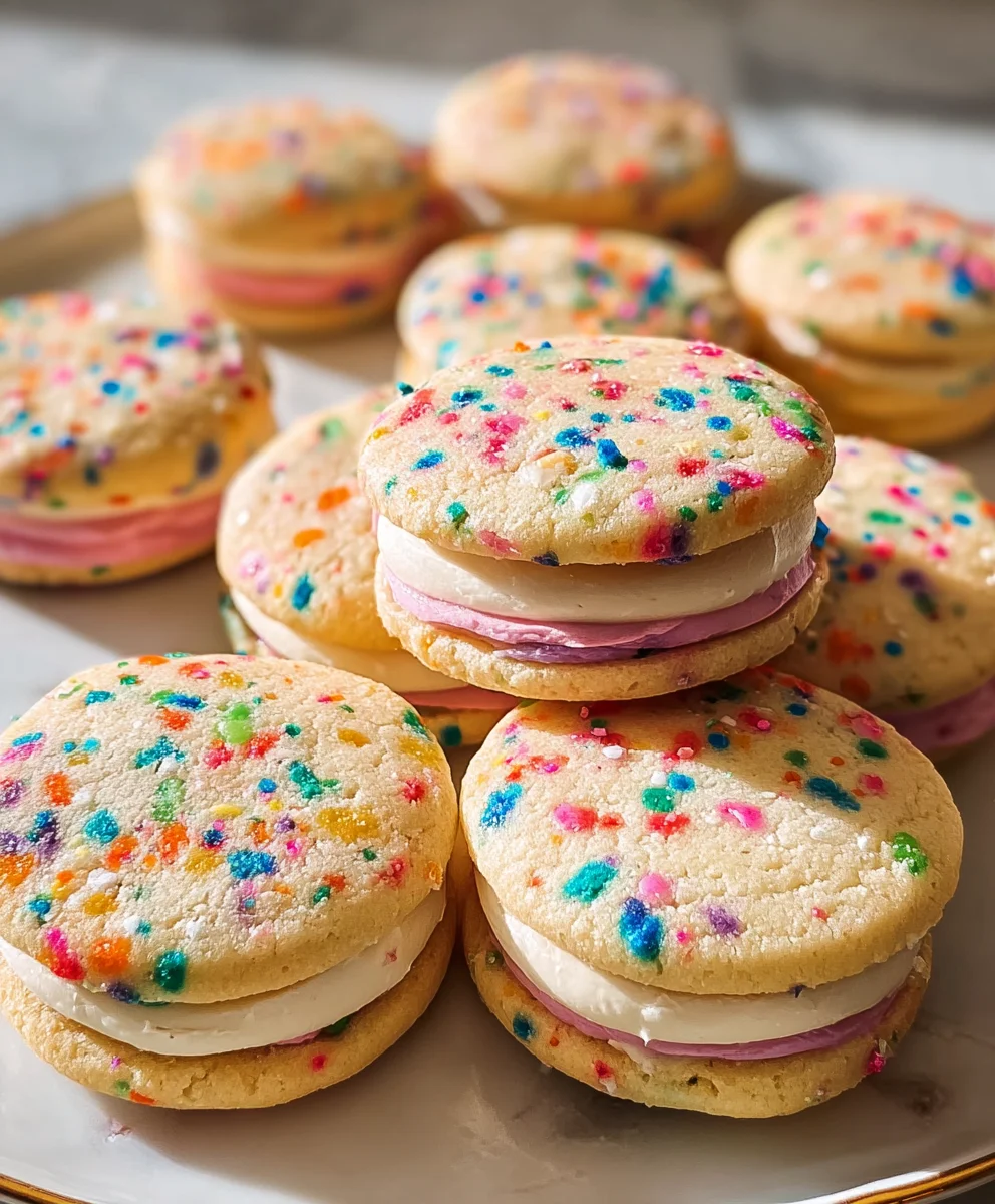 Funfetti Sandwich Cookies-Easy Festive Dessert