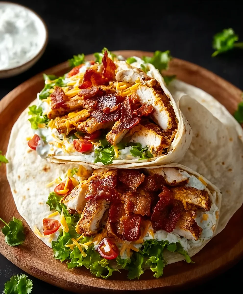 Crispy Chicken Beef Beef Bacon Ranch Wrap - Ultimate Flavor