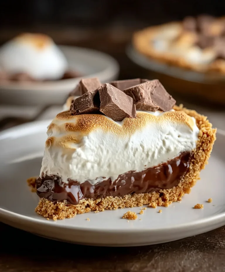 Decadent S’mores Pie Recipe-Easy Campfire Dessert