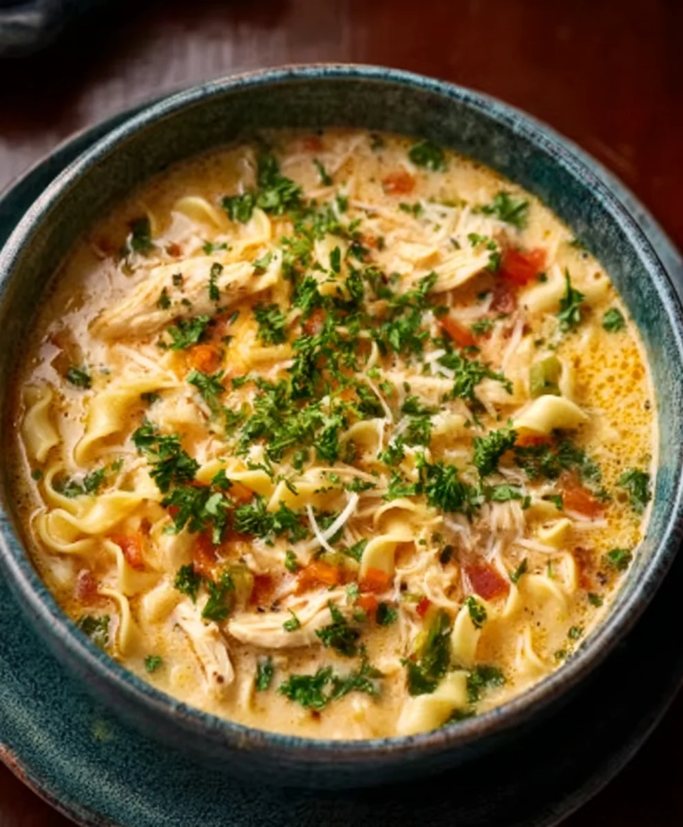 Crack Chicken Noodle Soup - Easy Hearty Comfort Food