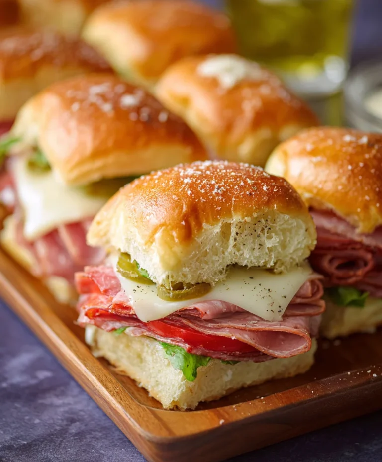 Hot Beef Italian Sub Sliders-Easy Party Appetizer