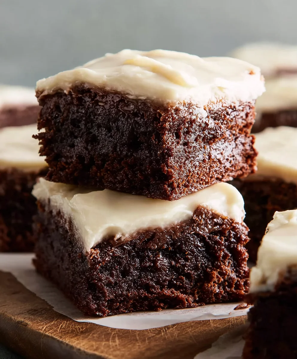 Decadent Brownies With Cream Cheese Frosting Recipe