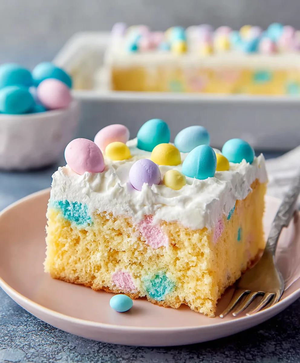 Easy Easter Poke Cake Recipe-Festive Delight