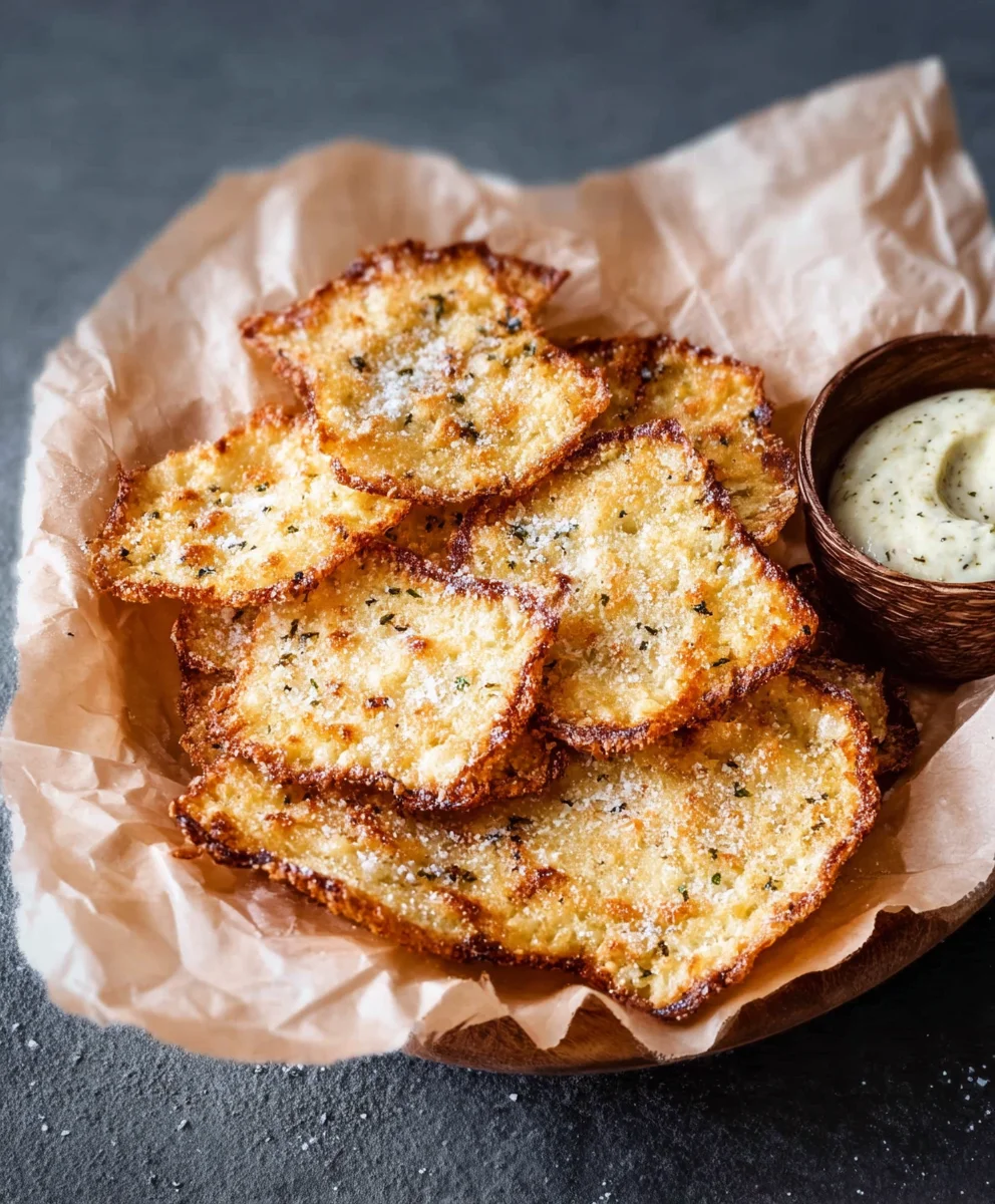 Crispy Cottage Cheese Chips - Easy Healthy Snack