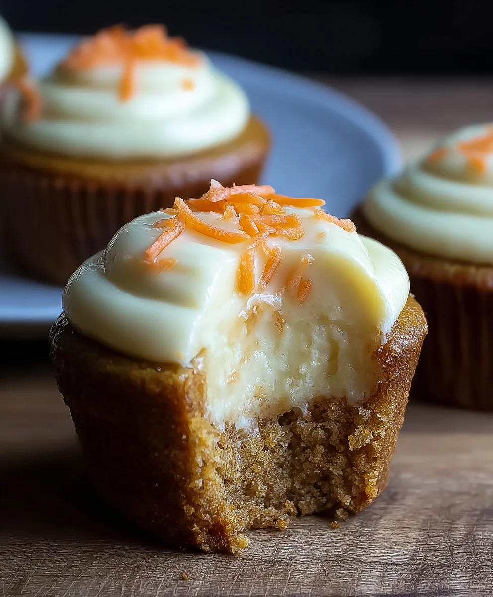 Carrot Cheesecake Cupcakes - Divine Dessert Bites