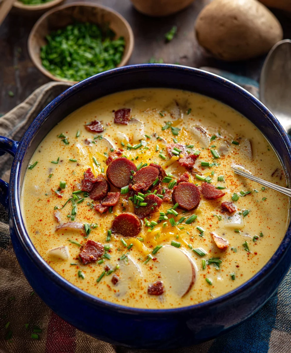 Spicy Cajun Potato Soup-Hearty & Flavorful Comfort