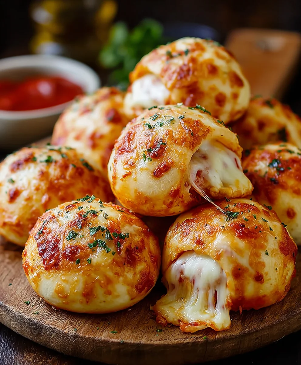 Cheesy Pizza Bombs-Quick-Easy Appetizer Recipe