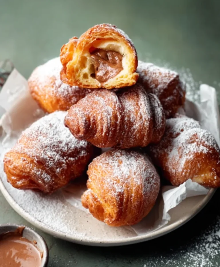 Fried Croissant Beignets – Easy Dessert Recipe