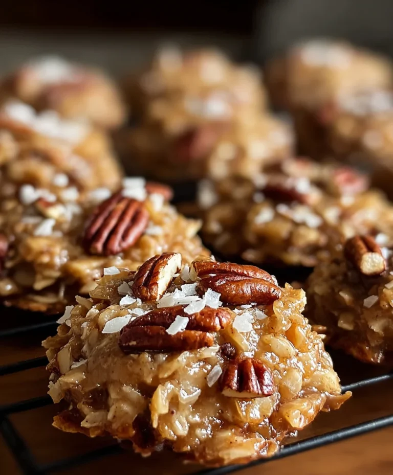 No Bake Pecan Coconut Praline Cookies-Easy Treat