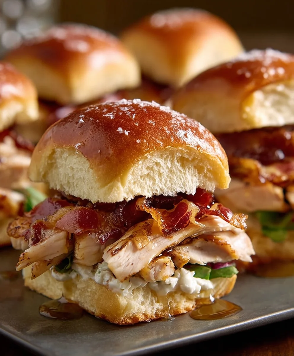 Maple Chicken Beef Beef Bacon Sliders-Sweet & Savory Bites