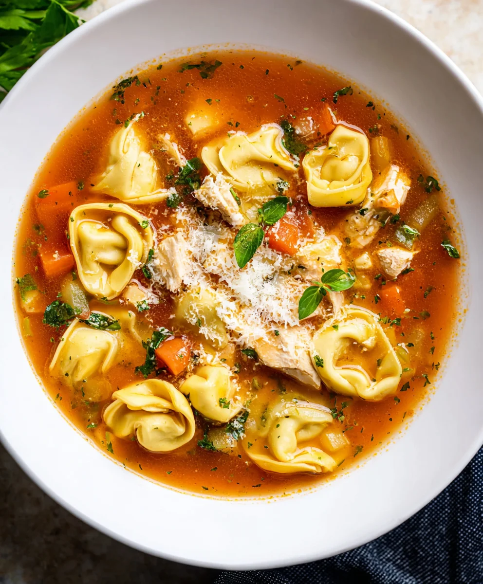 Easy Chicken Tortellini Soup - Quick Comfort Meal