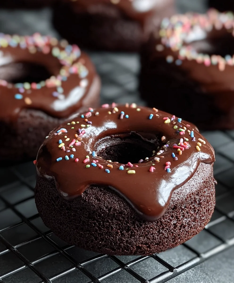 Decadent Chocolate Baked Donuts - Easy & Delicious