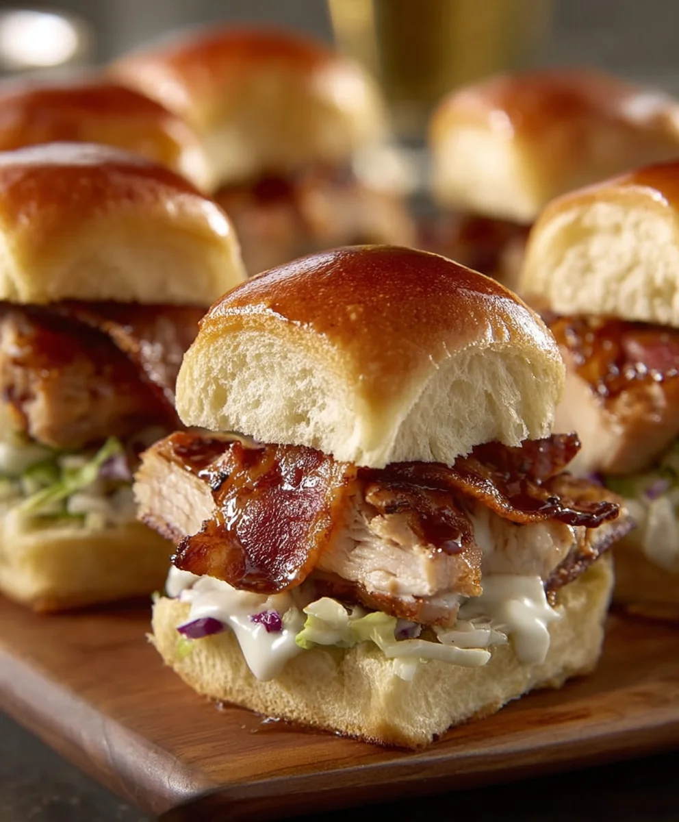 Maple Chicken Beef Beef Bacon Sliders-Sweet & Savory Bites